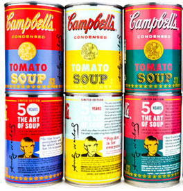 Andy Warhol soup cans
