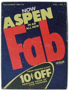 Cover of Andy Warhol issue of Aspen