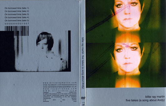 Cover of Billie Ray Martin DVD - inspired by Andy Warhol