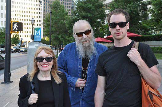 Warhol stars Bibbe Hansen and  Billy Name at High Museum with Conrad Ventur