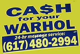 cash for your warhol sign