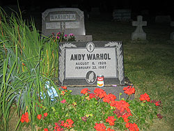 Andy Warhol's grave