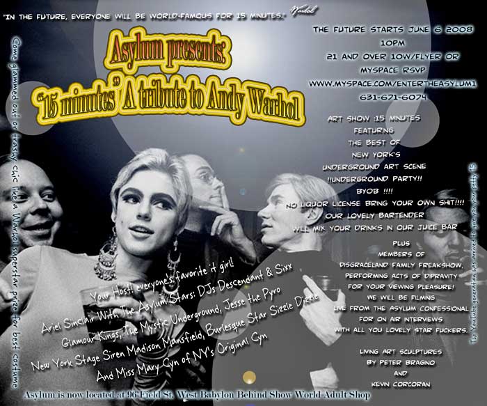 andy warhol flyer
