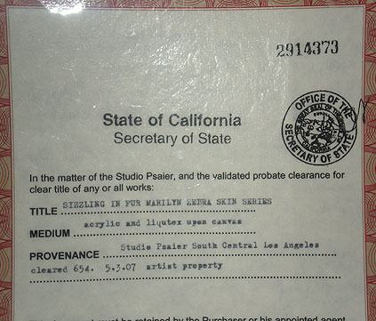 Pietro Psaier State of California document