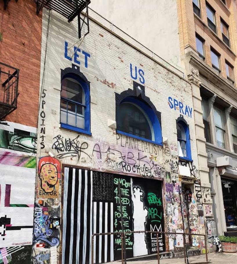 Angelina Jolie's atelier on Great Jones Street, once owned by Andy Warhol.
