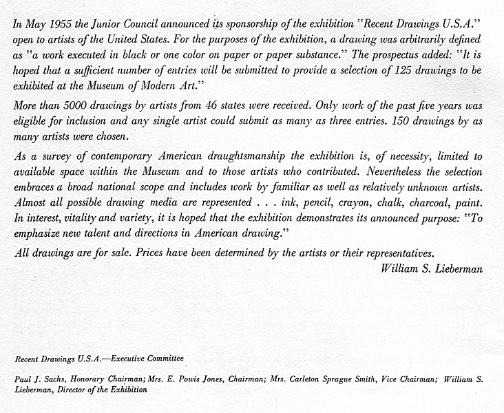 Preface in catalogue of Andy Warhol's first exhibition of an artwork in a museum