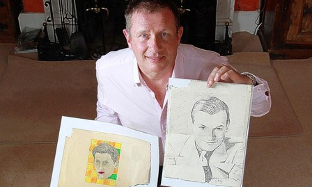 Andy Fields, Andy Warhol sketch and Gertrude Stein sketch