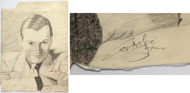 Alleged drawing of hopalong cassidy by Gertrude Stein