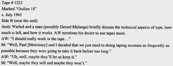 Andy Warhol transcript