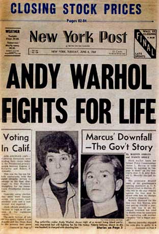 Andy Warhol in New York Post