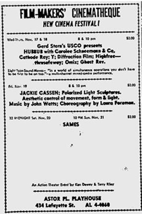 Expanded Cinema - USCO ad