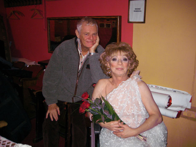 Holly Woodlawn and Paul Morrissey in Krakow