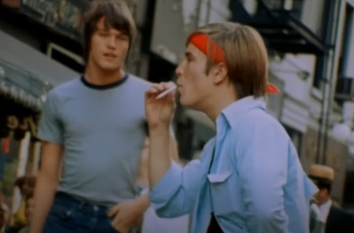 Joe Dallesandro and Andy Warhol's partner Jed Johnson in the film Flesh.