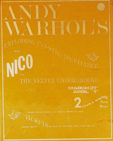 Velvet Underground at Rhode Island poster
